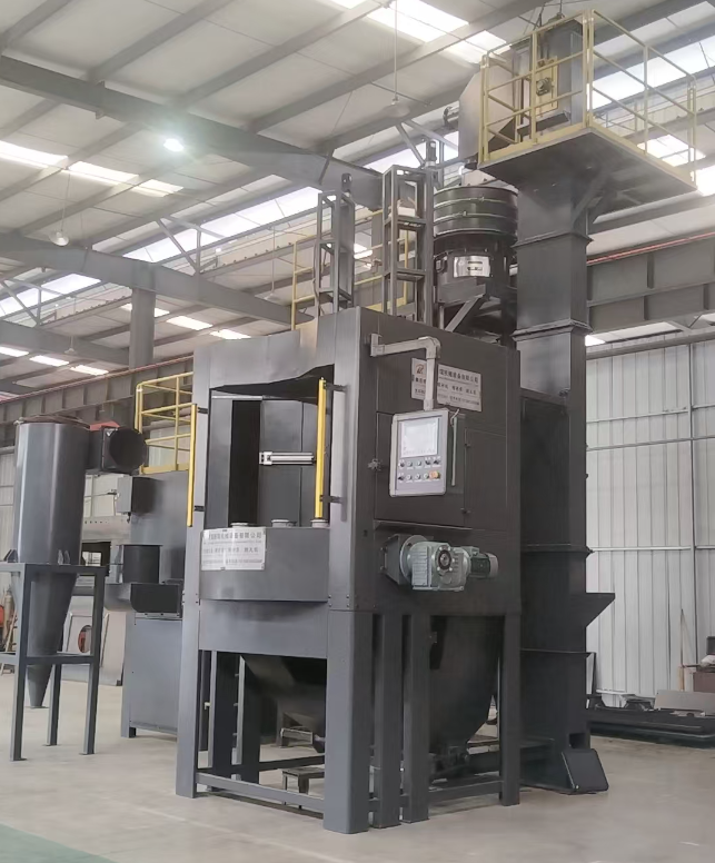 保定转盘式喷砂机 提升圆形工件处理效率